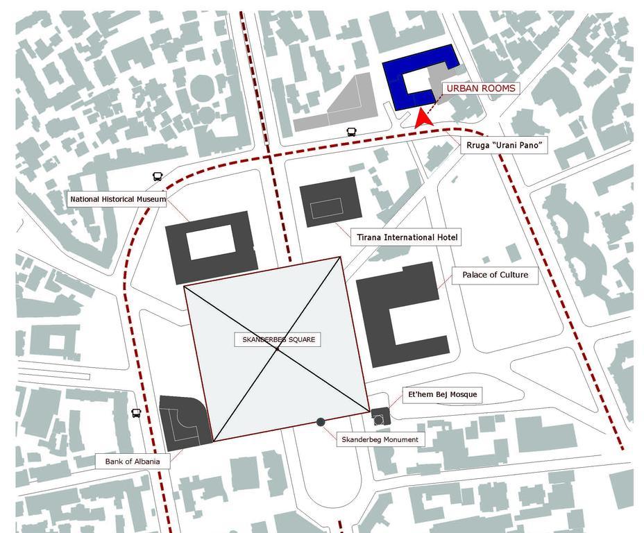 Urban Rooms Tiranë Eksteriør bilde